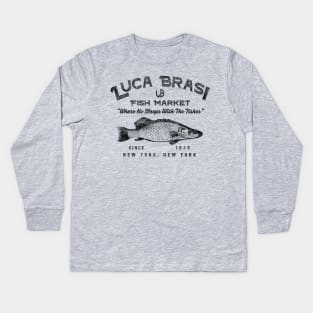 Luca Brasi Fish Market Worn Lts Kids Long Sleeve T-Shirt